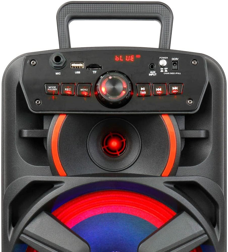 Caixa De Som Portátil BT Amvox ACA 221 Gigante II Com 02 Microfones