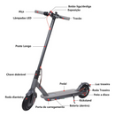 Patinete Elétrico Scooter De Alumínio com App Bluetooth